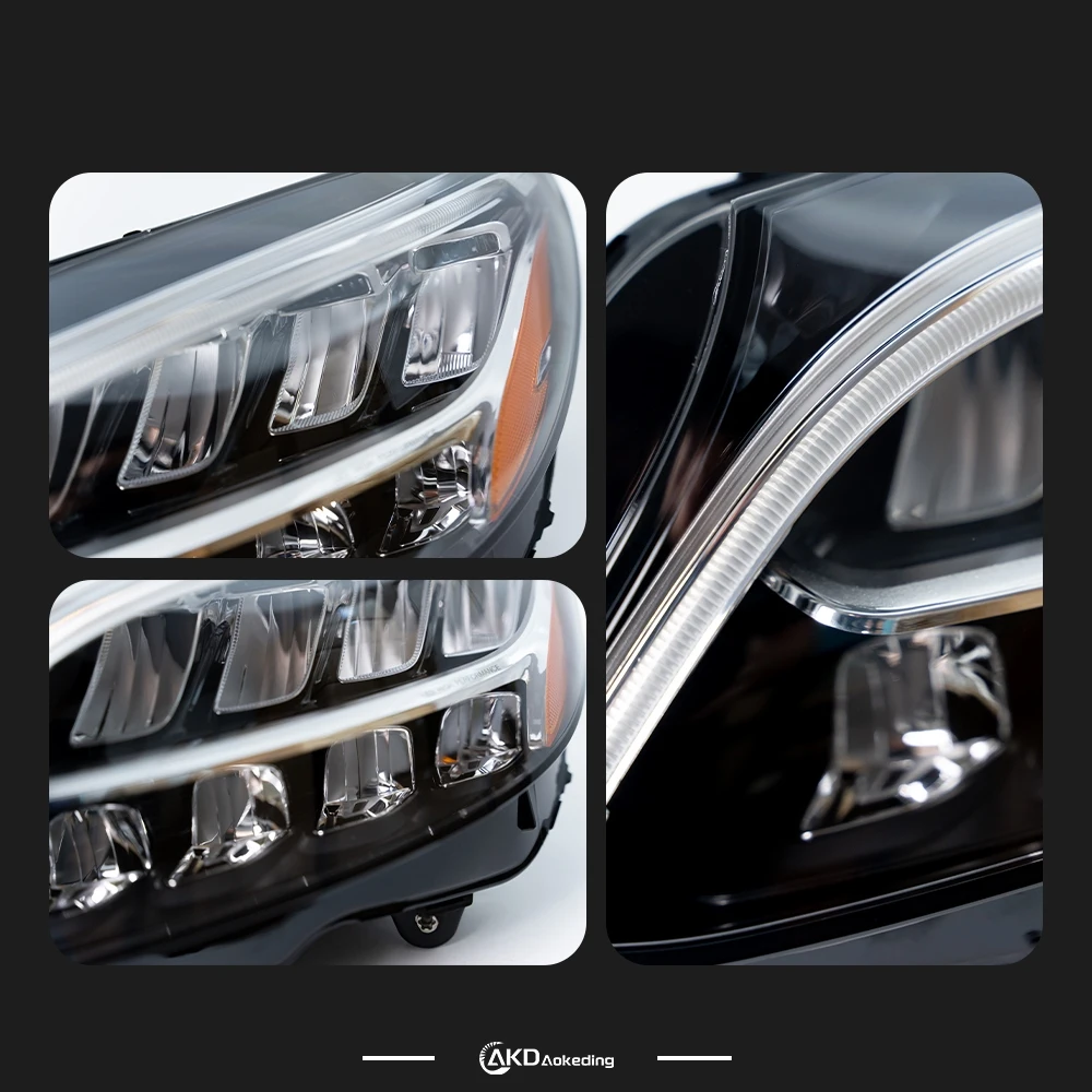 

Auto Parts For Benz W205 Headlights 2019-2021 C180 C200 latest Styling LED Daytime Lights Dual Projector Car Accesorios Modified