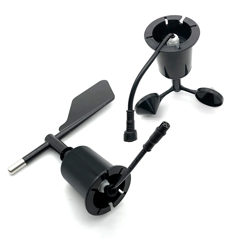 2026 Environment Signal Output Pulse Indicator 0~70m/S 3 Cup Vane Wind Speed Direction Meter Indicator Anemometer for Wind Speed