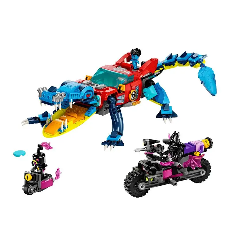 LEGO 71458 DREAMZzz Crocodile Car 2-in-1 Set as Monster Truck or Crocodile Toy Car with Mini Figures Cooper Jayden Night Hunter