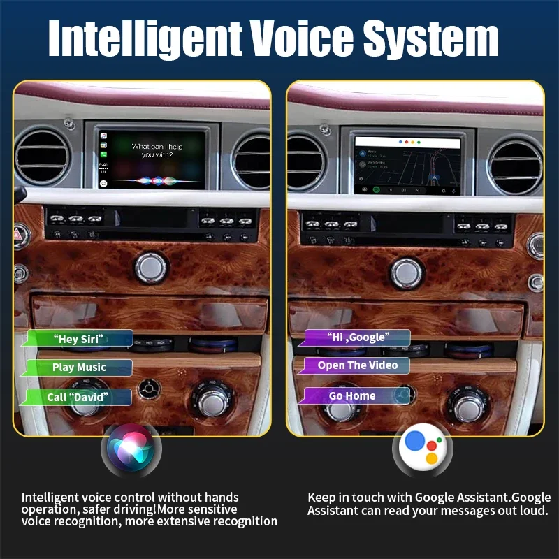 Wireless Carplay For Rolls Royce Phantom CCC 2006-2012 with Android Auto Airplay Car Play Autolink Functions Module Box Camera