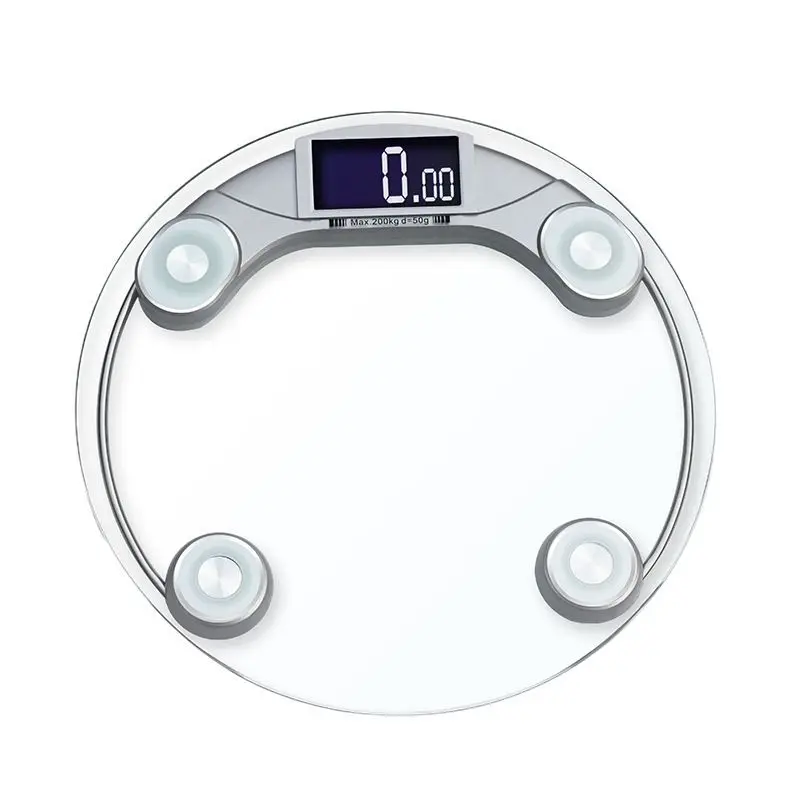 

Household Smart Scale Precision Health Fashion Round Transparent Electronic