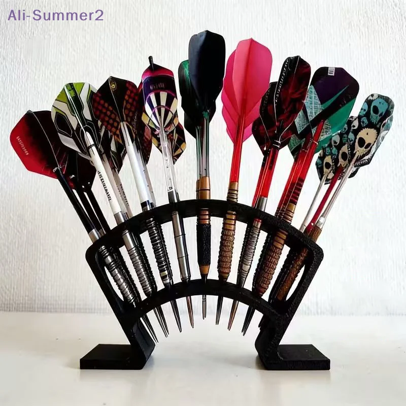 {Summer2} 27-Slots Dart Stand Large Capacity Neat Storage Holder Dart Board Organizerfor Home Bar & Greek-Themed Room Decoration