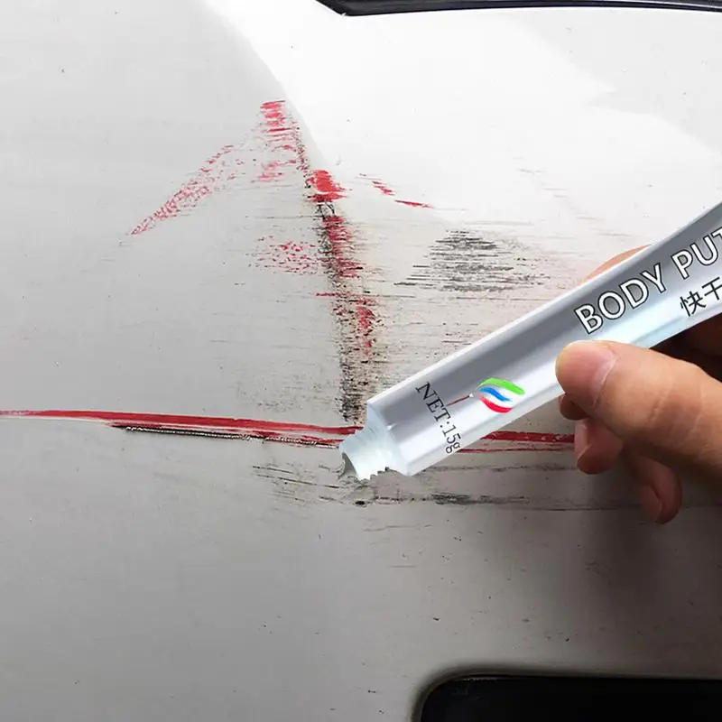 Car Body Filler 15g Dustproof Vehicle Paint Filler Scratch Putty Automotive Maintenance Fast Molding Putty for Trucks Minivan