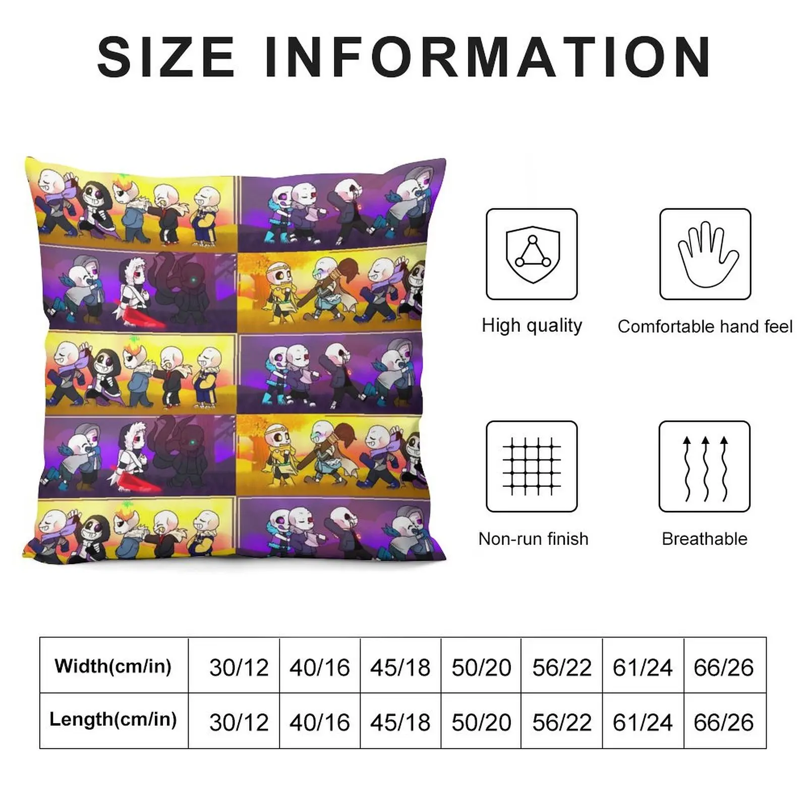 undertale au sanses (good and evil) Throw Pillow Luxury Sofa Cushions Anime Christmas Pillow Covers Pillows Aesthetic pillow