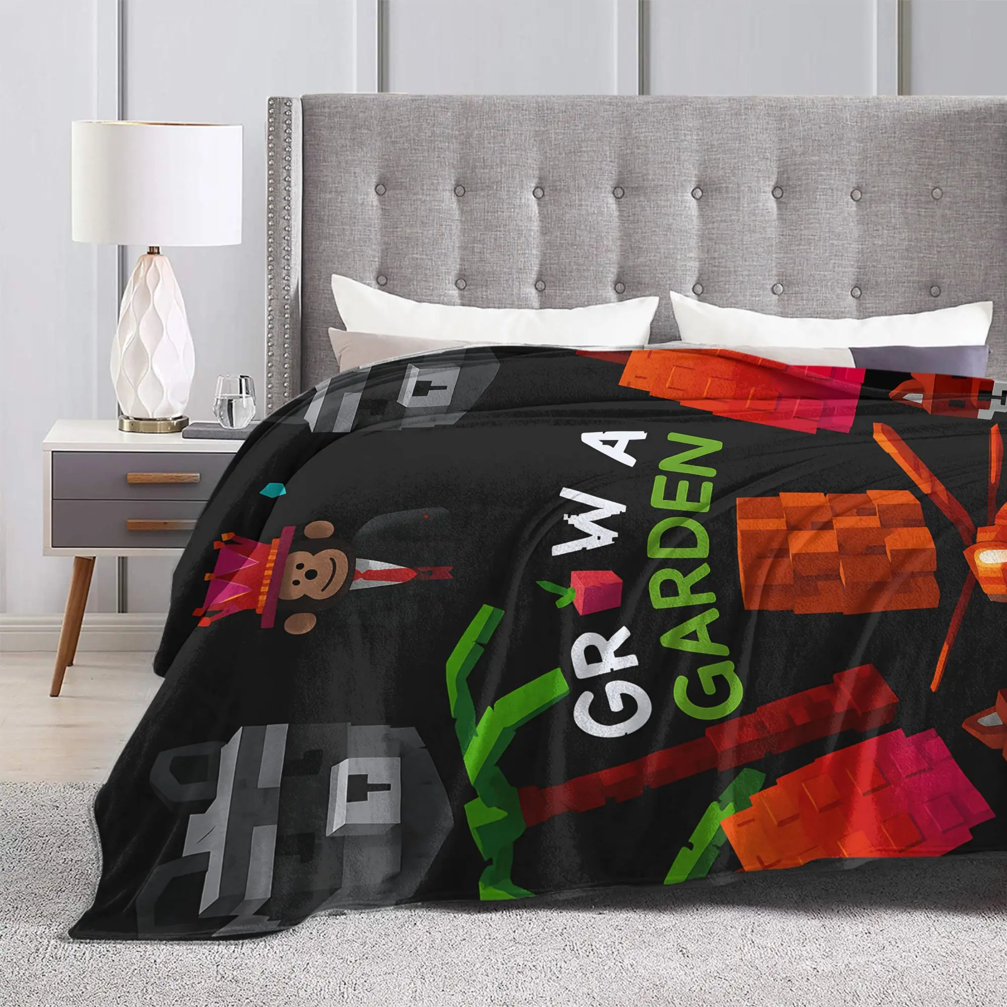 لعبة الإبهام حديقة خضراء تنمو بطانية قطيفة الفتيات الفتيان الفانيلا الفراش يلقي للخارجية الدافئة لينة جودة المفرش هدية