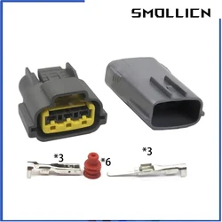 1 Set 3 Pin 2.2 Male Female Sensor Plug TPS Connector 6098-0141 Wire Connector Fits Renault Nissan Skyline Sr20 Rb20 Rb25 Rb26