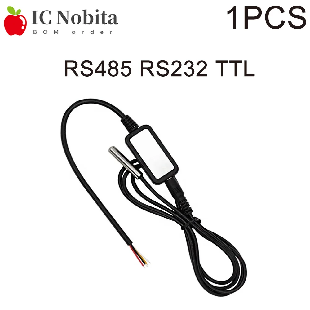 1PCS High Precision Waterproof Digital Temperature Sensor RS485 RS232 TTL Interface Multi-Point Probe Thermometer Transmitter