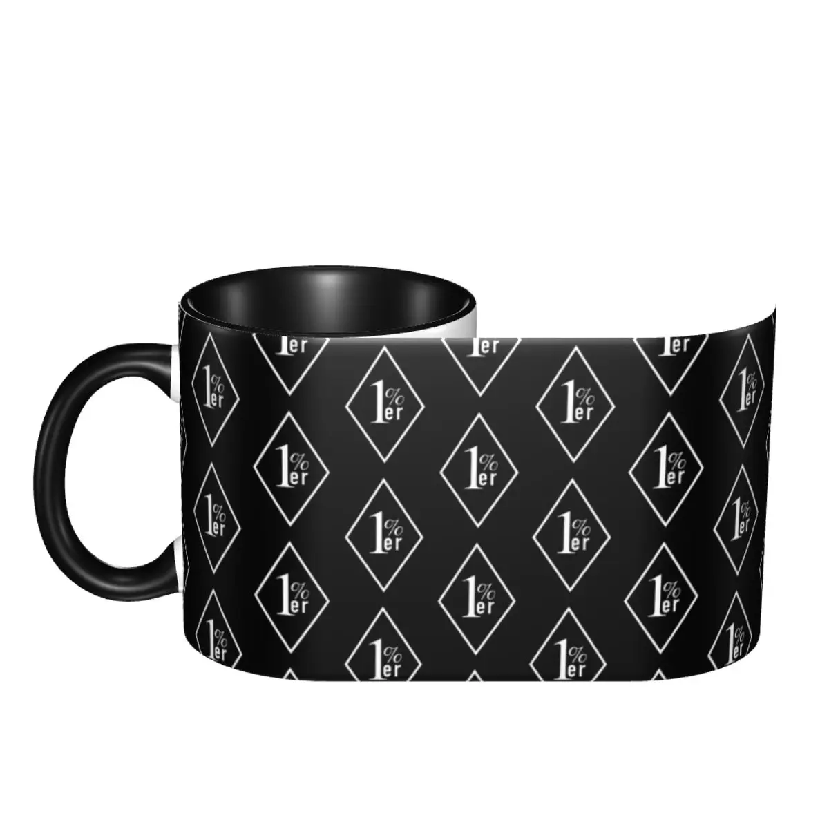 Custom One Percenter 1% Coffee Mugs DIY Motorcycle Club Biker Ceramic Mug Creative Present