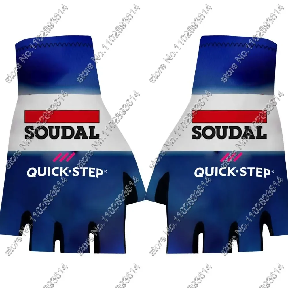 Belgium National Team Cycling Gloves 2024 Team Italy Bicycle Gel Half Finger Gloves One Pair Size Guante Ciclismo Gant