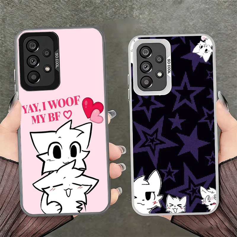 Cute B-Boykisser Catoon Soft Phone Case for Samsung A17 A16 A15 A14 A13 A57 A56 A55 A54 A53 A37 A36 A35 A34 A33 A26 A25 A24 A23
