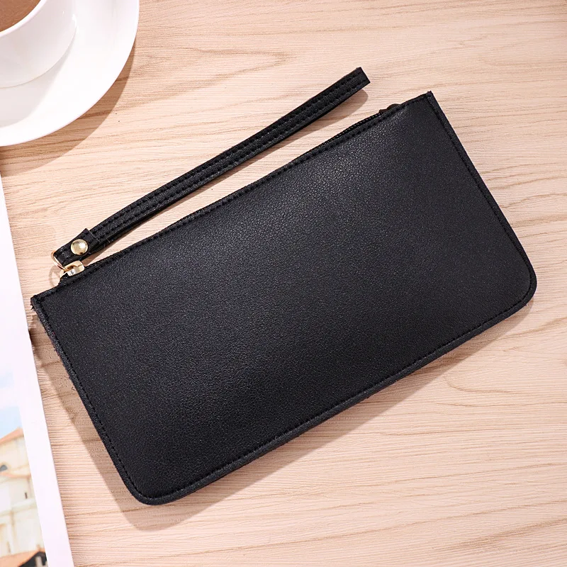 New Wholesale Soft Face Double Layer Women's Wallet, Student Handbag, Mobile Phone Bag, Large Capacity Zero Wallet