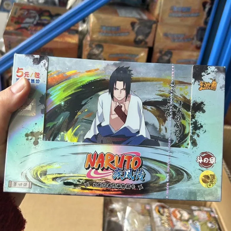 

Горячие оригинальные коробки Kayou Naruto Chapter Of Fight, коллекционная коробка для карточных игр, полная серия, коллекция карт, коллекции игрушек