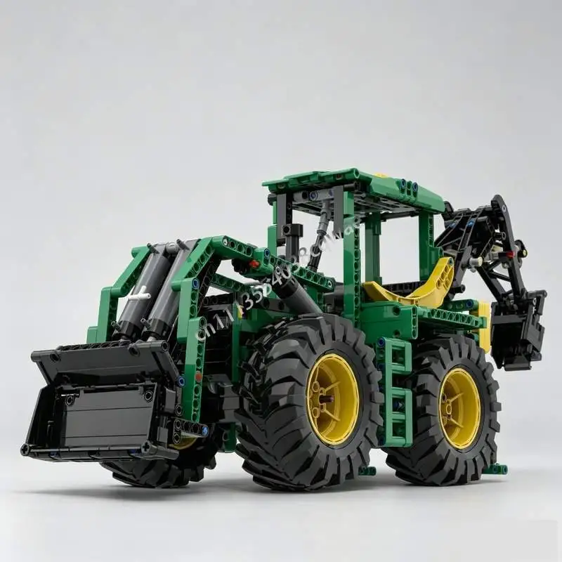 930 PCS Backhoe Loader MOC Custom Puzzle Engineering Vehicle Model DIY Assembly Toy Blocks Creative Technology Educational Gifts
