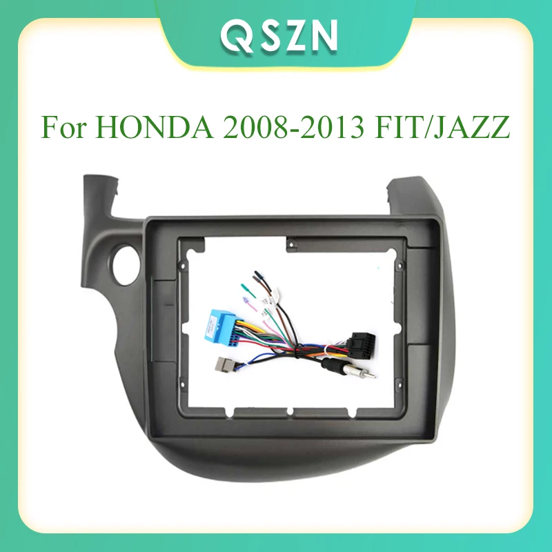 

10 Inch 2 Din Car Radio Fascia Fascias Panel Frame CD DVD Dash Audio Interior For HONDA 2008-2013 FIT/JAZZ