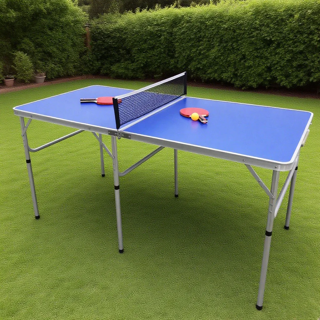Hot Selling Modern Lightweight Foldable Box-style Picnic Table Set for Outdoor Use Ping Pong Game Table Courtyard Application