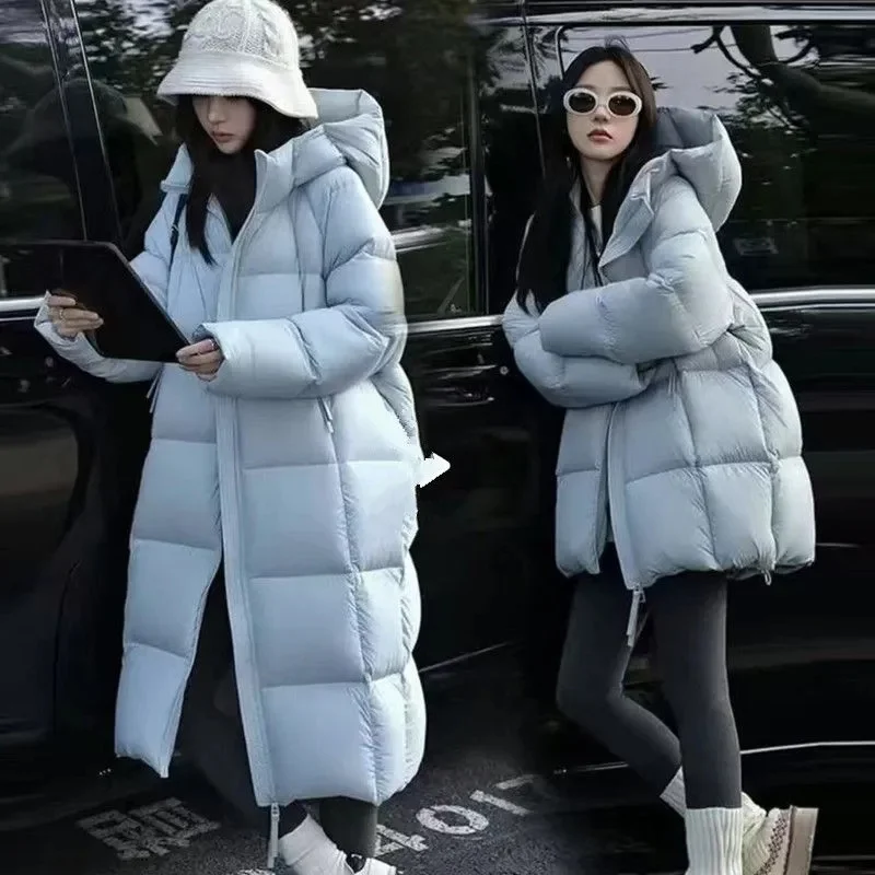 2025 Nieuwe Donsjack Katoen Gewatteerde Jas Dames Parka Winter Warm Katoenen Jas Dames Dikker Brood Outcoat Lange Overjas Tops