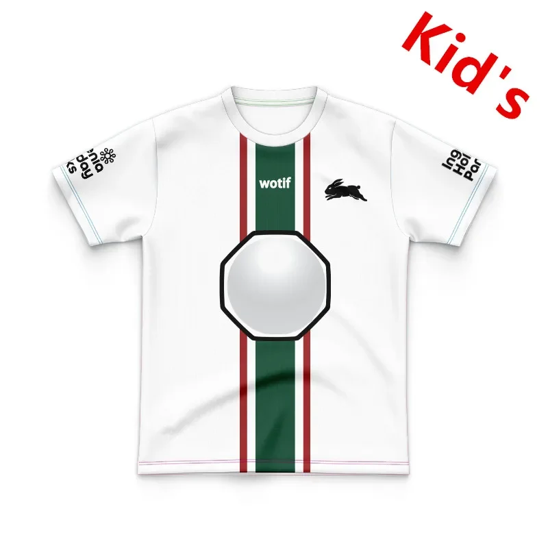 

2024 South Sydney Rabbitohs alternate YOUTH TRAINING RUGBY JERSEY Kids size 16--26 ( Print name and number )