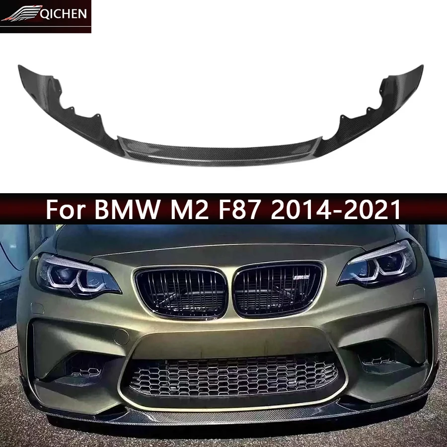 

For BMW M2 F87 M2C Carbon Fiber Front lip Car Front Bumper Diffuser Front Chin Spoiler MP Style Car Accessories body kit