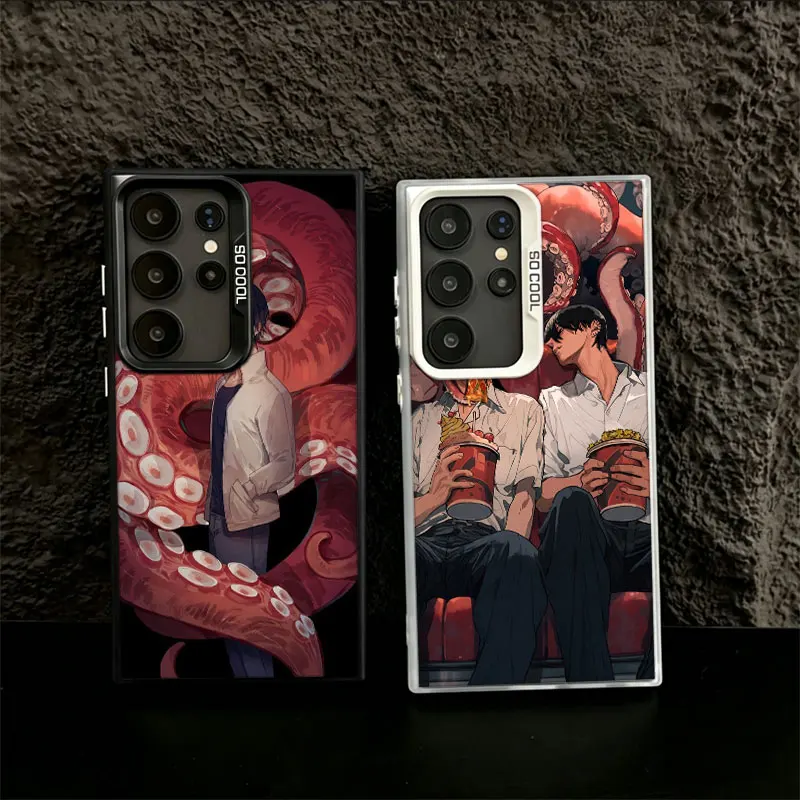 Chainsaw Man Yoshida Phone Case for Samsung S26 Ultra S25 Edge S24 FE S23 FE S22 Plus Galaxy S21 S20 Cover Back Anti-fall Patter
