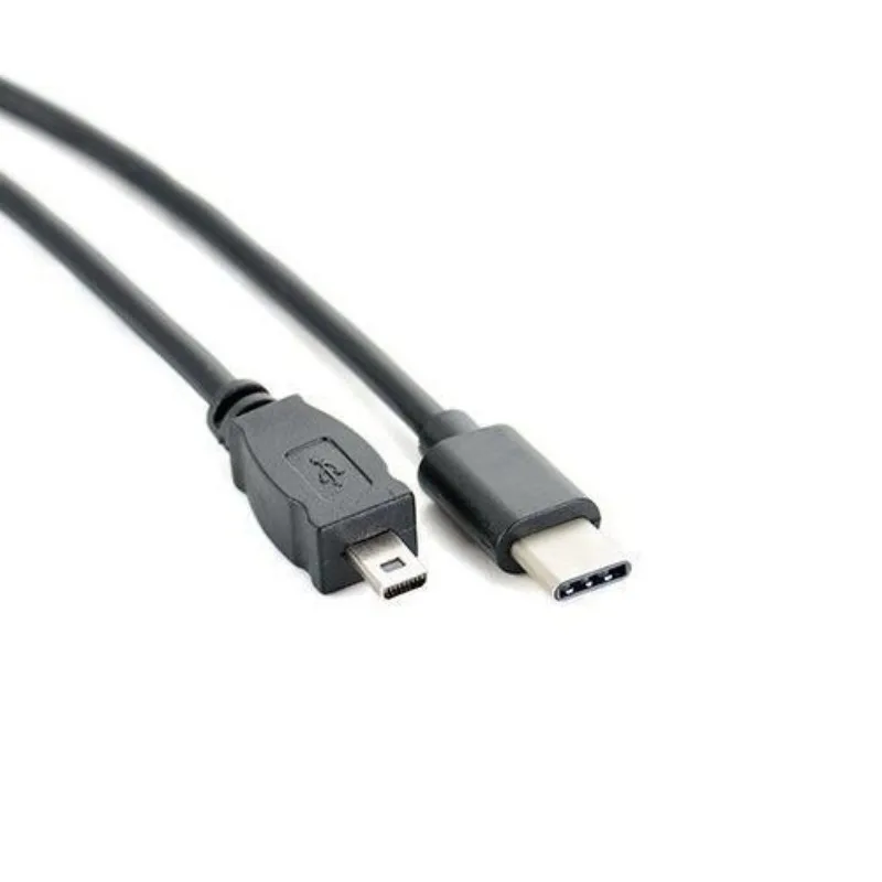 USB Type C Male to Mini 8Pin USB 2.0 Camera Converter OTG Cable Cord 30CM for Nikon Panasonic USB-C to Mini USB 8 Pin