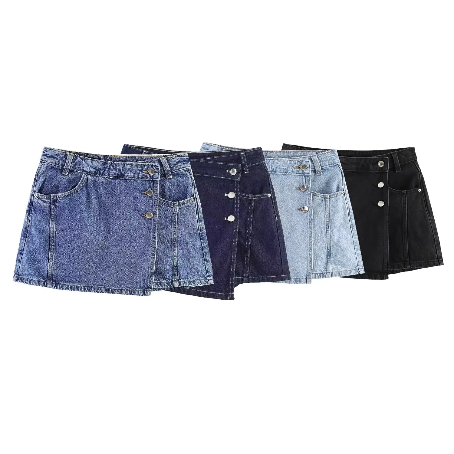 

American Style High Waist Skirt Show Leg Lengthening Slimming Sweet Cool Casual Pants Skirt Women's Fashion Spring