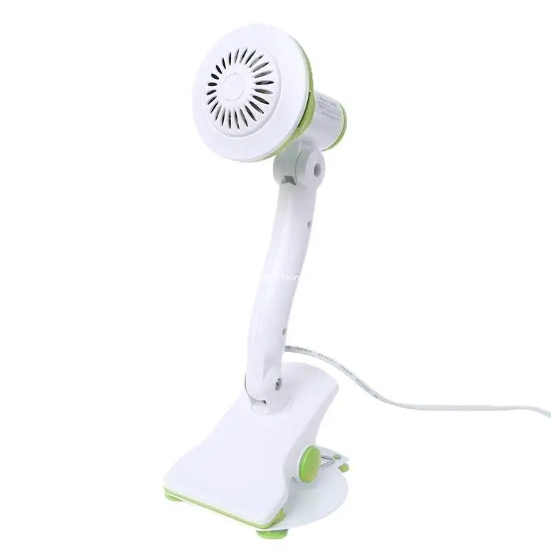 220V Silent Clip Fan US Plug with ON OFF 200cm Cable Desk Fan for Office Table Bedroom Kitchen and more Dropship