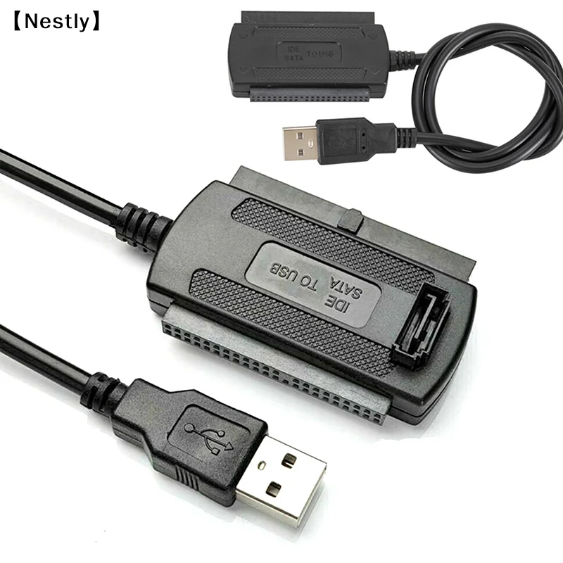 USB 2.0 To IDE Adapter Converter Cable For 2.5 3.5 Inch Hard Drive HDNest