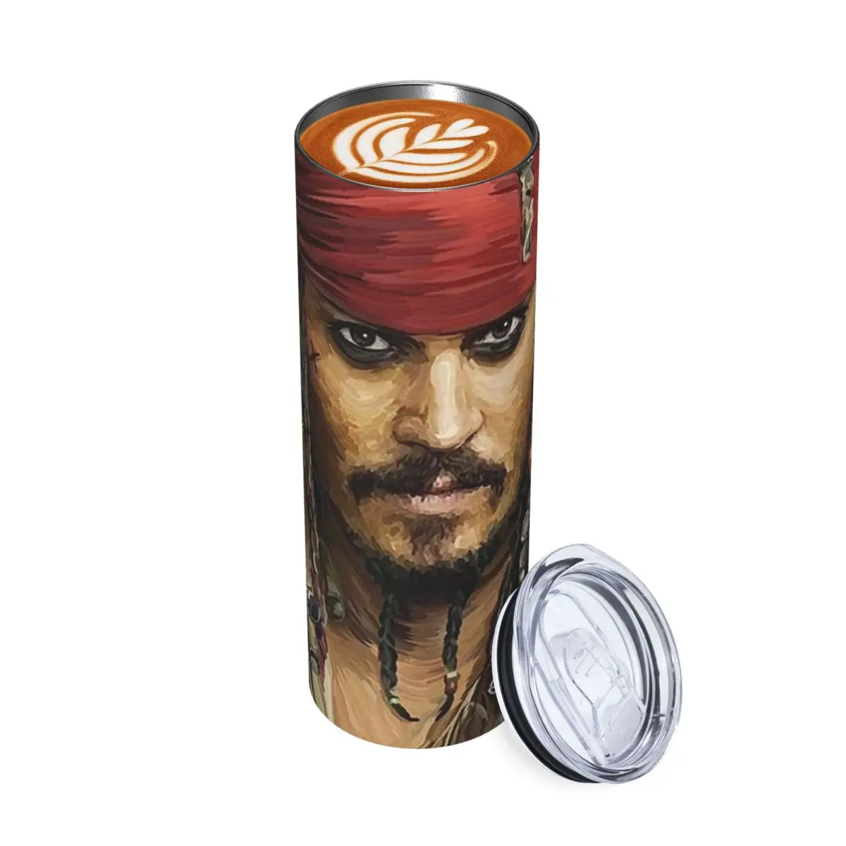 Jack Sparrow Johnny Depp By Sam Ohan Stainless Steel Tumbler Vacuum Insulated Mug Thermal Cold Bottle Straws With Lid 20oz