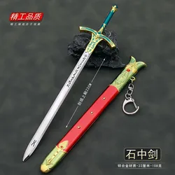 22cm Caliburn Sword Altria Pendragon Fate Stay Night Game Anime Merchandise 1:6 Metal Weapon Model Home Ornament Craft Equipment