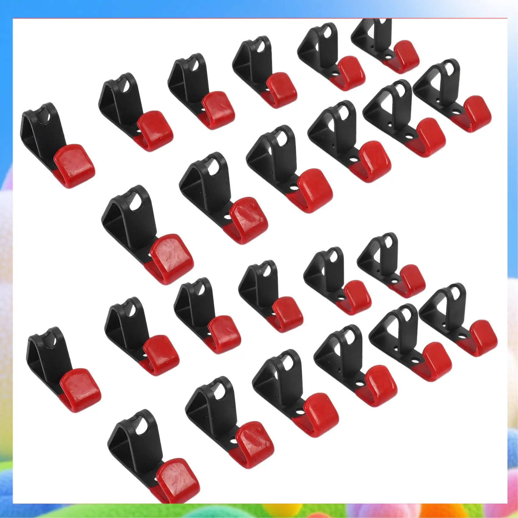 

24 Pcs Tire Wheel Rim Hub Hanging Metal Hook Metal Holder Shop Display Stand Rack Wall Mounted Racing Hook-AA25