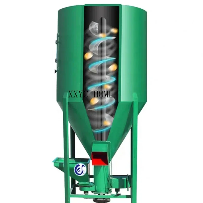 vertical feed mixer 500kg.1000kg mixer grinder feed machine for farm use