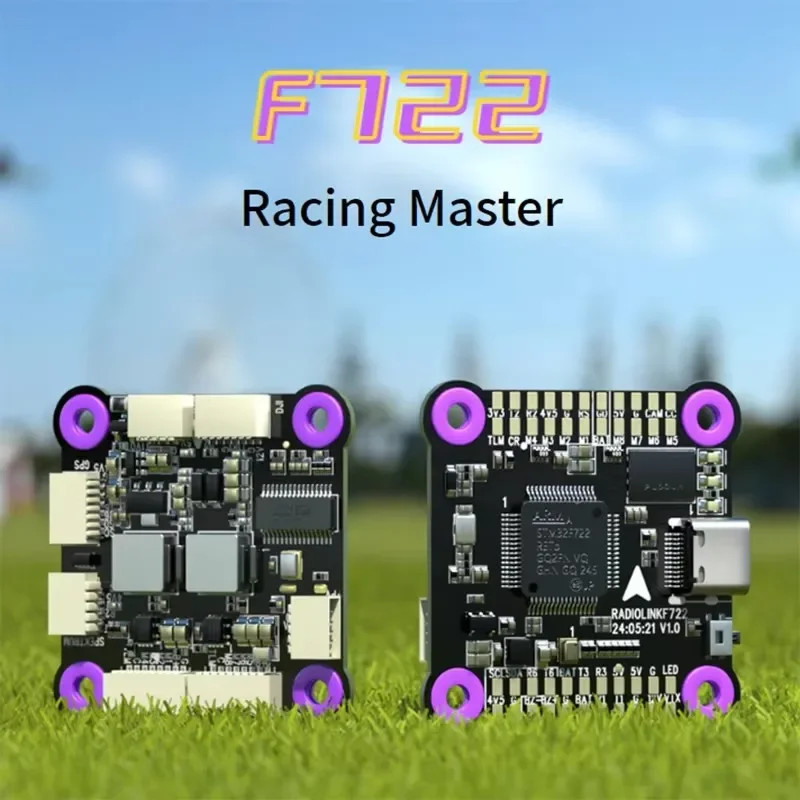 Radiolink F722 Racing Flight Controller Integrated OSD BEC Open-source Betaflight Multiple Image Transmission 3-6S for RC Drone