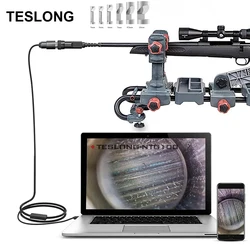 TESLONG NTG100 5mm Lens Rifle Borescope Camera 45-inch Flexible Probe Visual Barrel Inspection Tool For Android, PC, & MAC