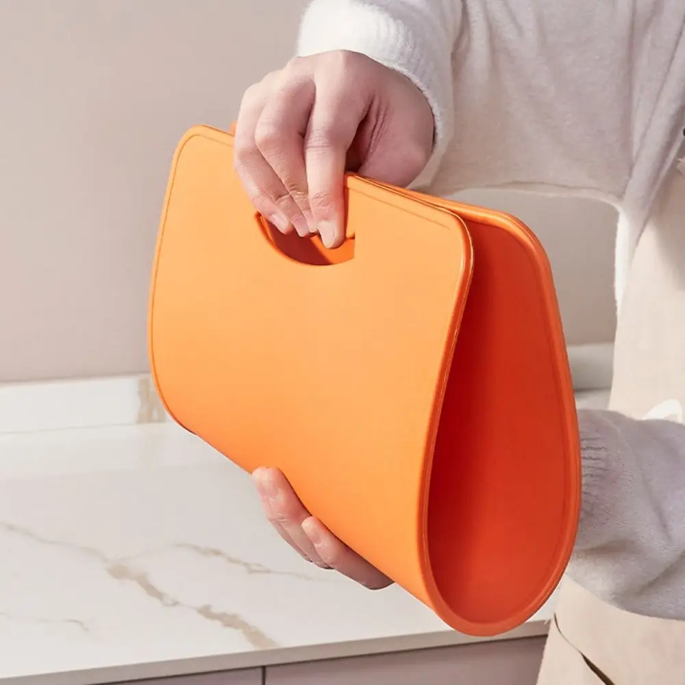 Anti-Bacterial TPU Cutting Board Flexible Anti-Mold Kitchen Chopping Block with Hanging Hole Food Grade Vegetable Cutting Board