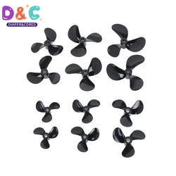 1Pairs 3 Blades 4mm Rc Boat Three Blades Paddle Nylon Boat Propeller Positive & Reverse Screw D28/32/36/40/44/48mm