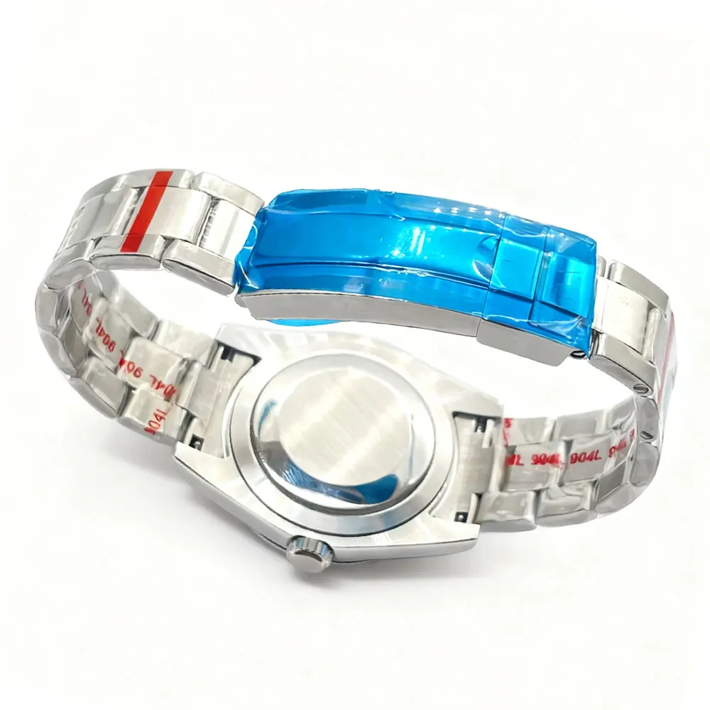 شعار مخصص NH35 ساعة رجل التلقائي الميكانيكية ساعة اليد 36 مللي متر/39 مللي متر مقاوم للماء الياقوت مضيئة Reloj automatique ميوتا ساعة