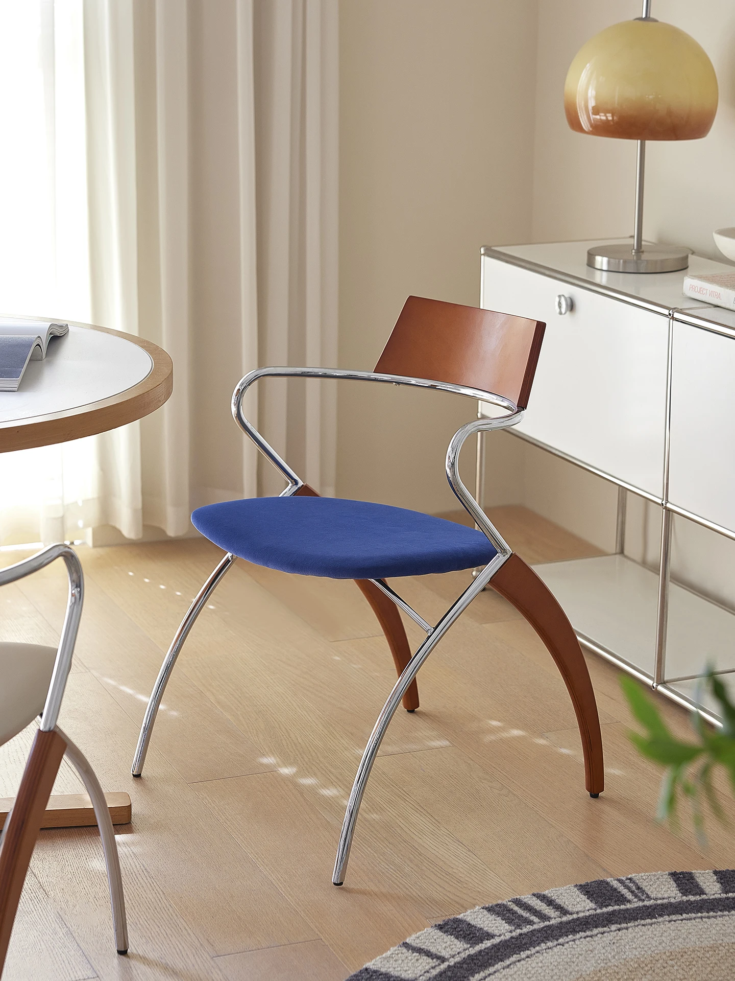 Medieval Designer Dining Chair Vintage Home Restaurant Dining Table Backrest Chair Cafe Single Chair
