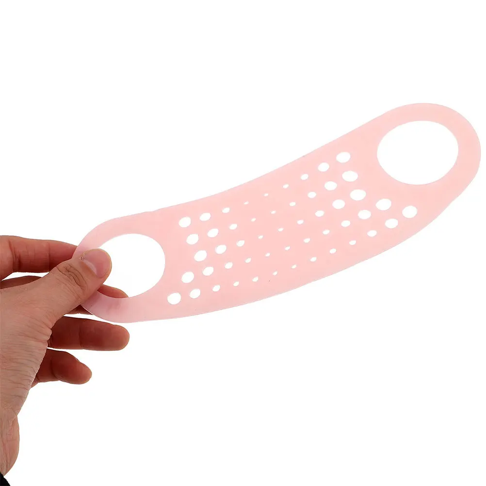 

2pcs V-Shaped Lifting Belts Double Chin Tightening Straps Reusable Silicone Face Slimming Mask For Women Firming Facial Lifter