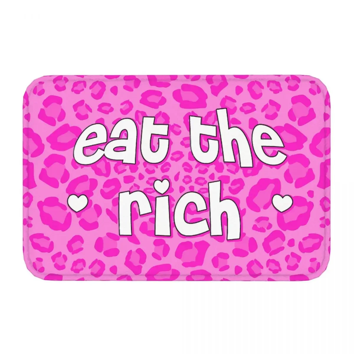 Meme Non-slip Doormat Eat The Rich Pink Hearts Carpet Bath Kitchen Mat Prayer Home Modern