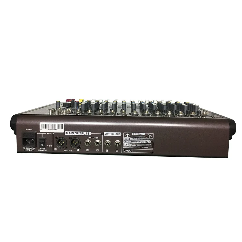 8-Channel Mono Mixer, USB Display, Audio Control for Stage Performance, Meeting Sound Effects, Professional Audio Mixer