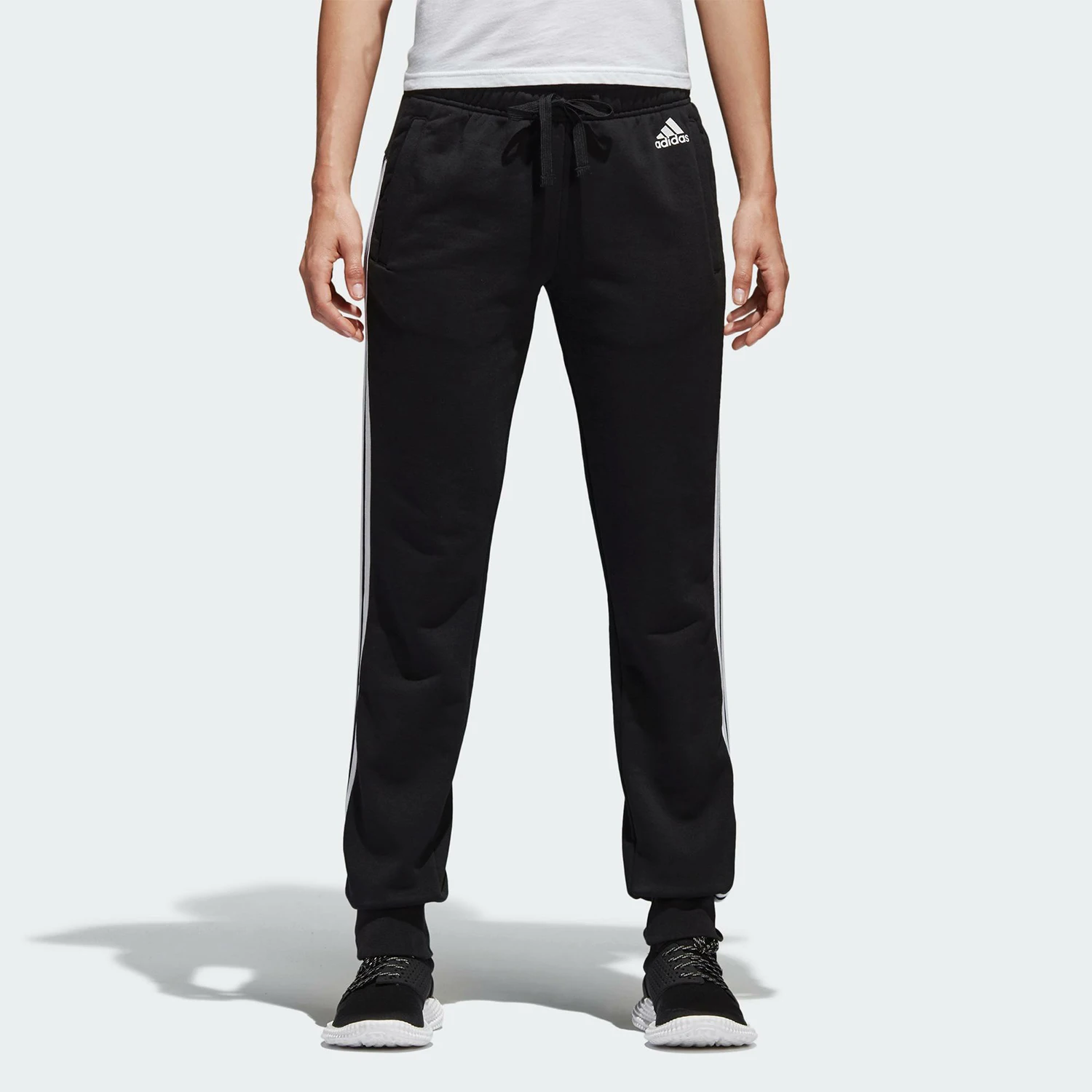 Adidas Official Genuine Women's Classic Three Stripes Cuffed Casual Sports Pants S97113