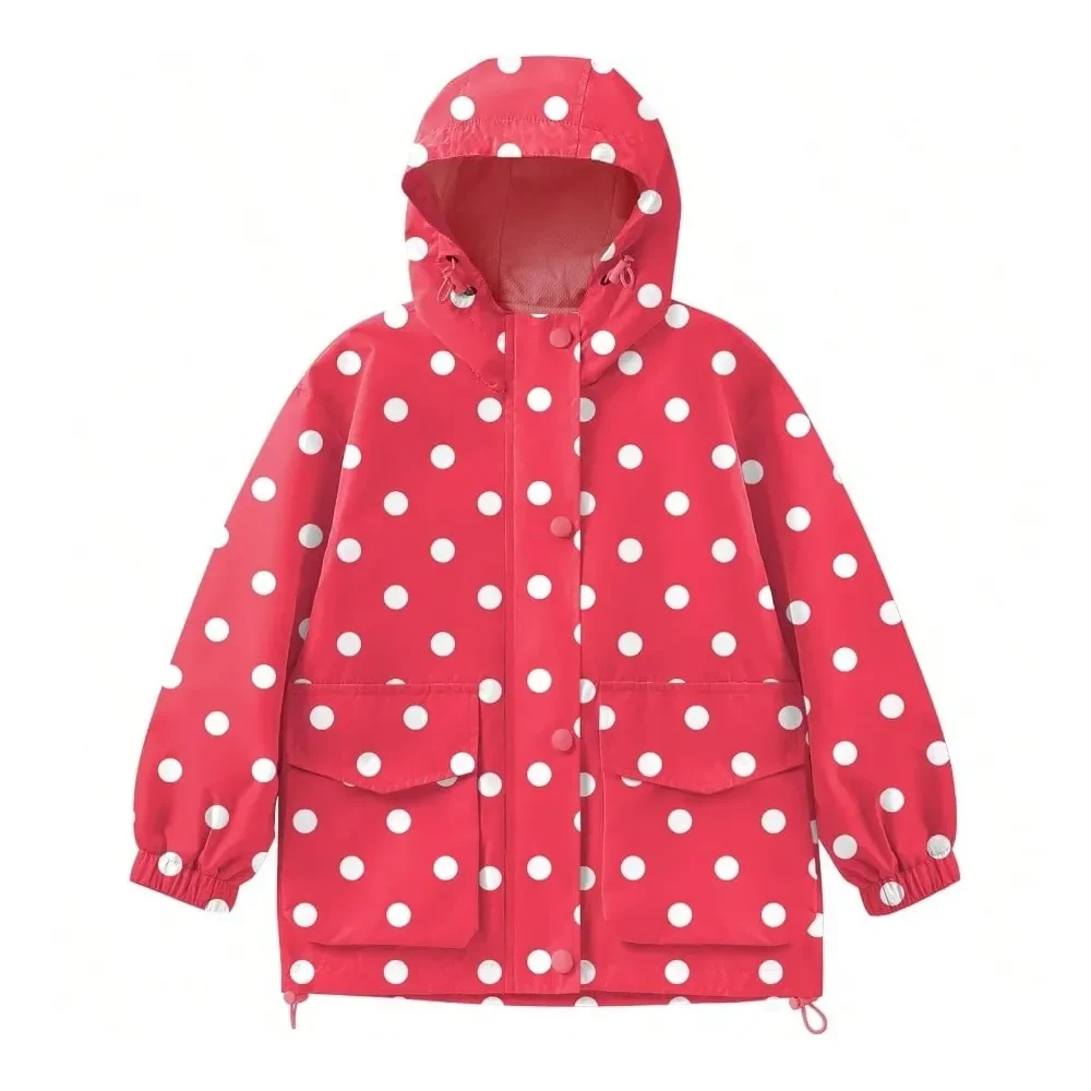 

Дождевик Avoogue для малышей, ветровка, непромокаемый плащ с подкладкой, легкий дождевик с капюшоном и карманами 412Y