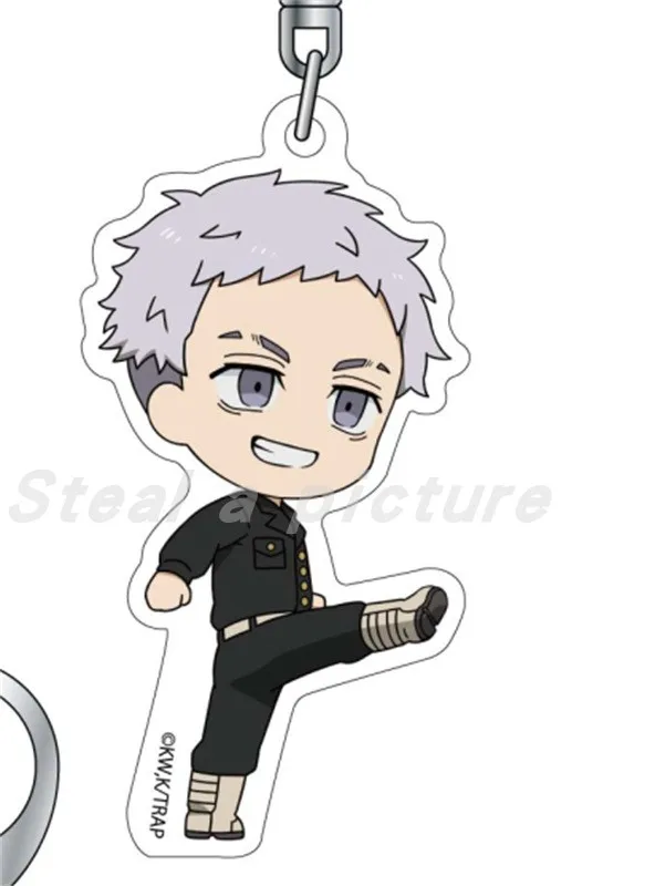 Game Draken Chifuyu Keisuke Kazutora Takemichi Mitsuya Takashi Manjiro Keychain Doll Anime Acrylic Keyring Pendant for Gift