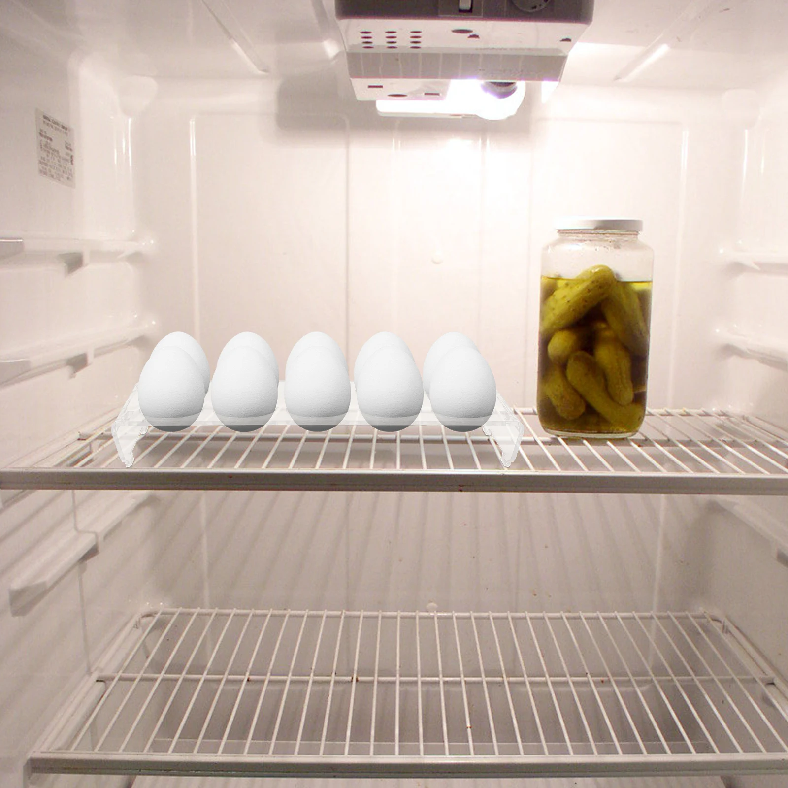 

Acrylic Egg Storage Box 10 Eggs Capacity Large Size Fridge Holder Kitchen Organizer Refrigerator Container Egg Tray