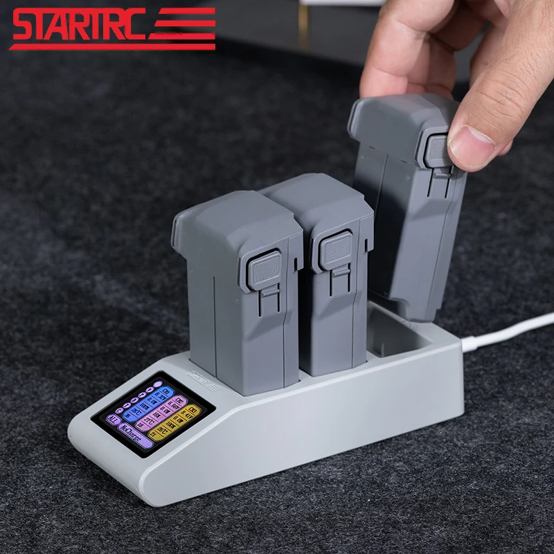 STARTRC chargeur de batterie pour Drone DJI Mini 5 Pro 3 pièces batterie Hub de charge rapide avec écran LCD chargeur rapide accessoire de majordome