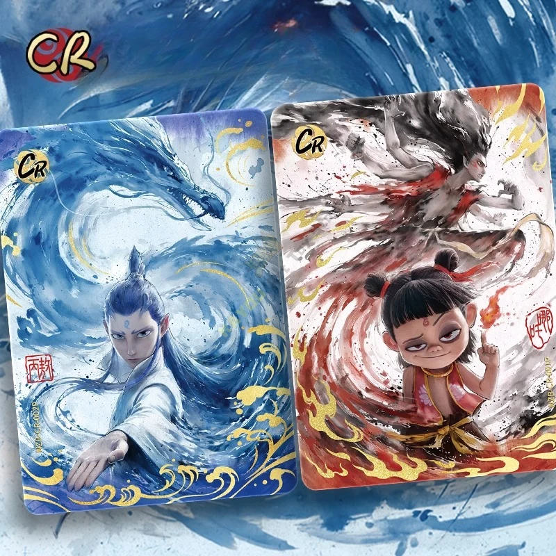 KAYOU Oryginalne Karty Ne Zha 2 Anime Film i Gra Kolekcjonerskie Karty Lingyanbao Zabawki dla Dzieci Okolice Kreskówki Prezent Oryginalne Pudełko