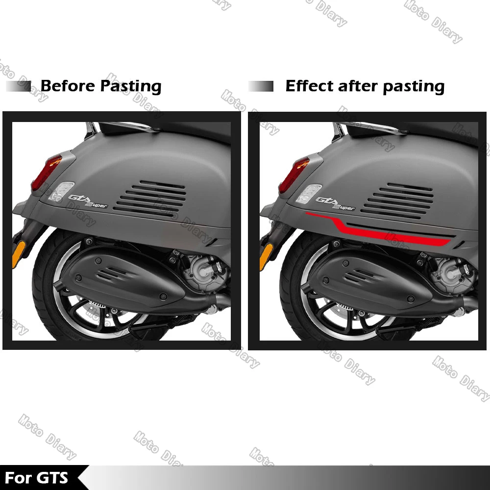 Motorcycle Decal Waterproof Sticker For Vespa GTS 300 gts 300 hpe gts 250 gts 125 super sport