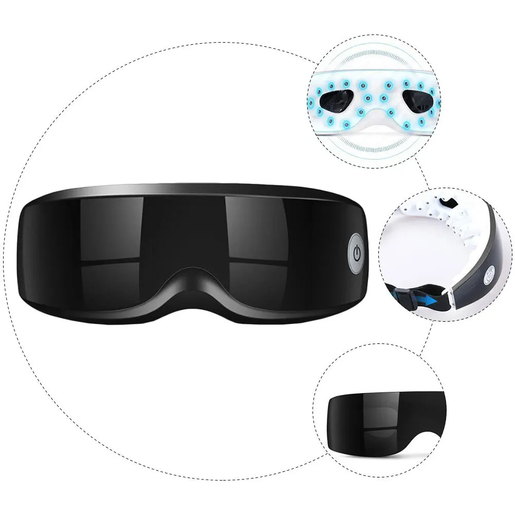 

Adjustable Massager For Fatigue Relief Vibration Acupoints Massage Rechargeable Eye Care Machine Silicone Contacts Magnetic