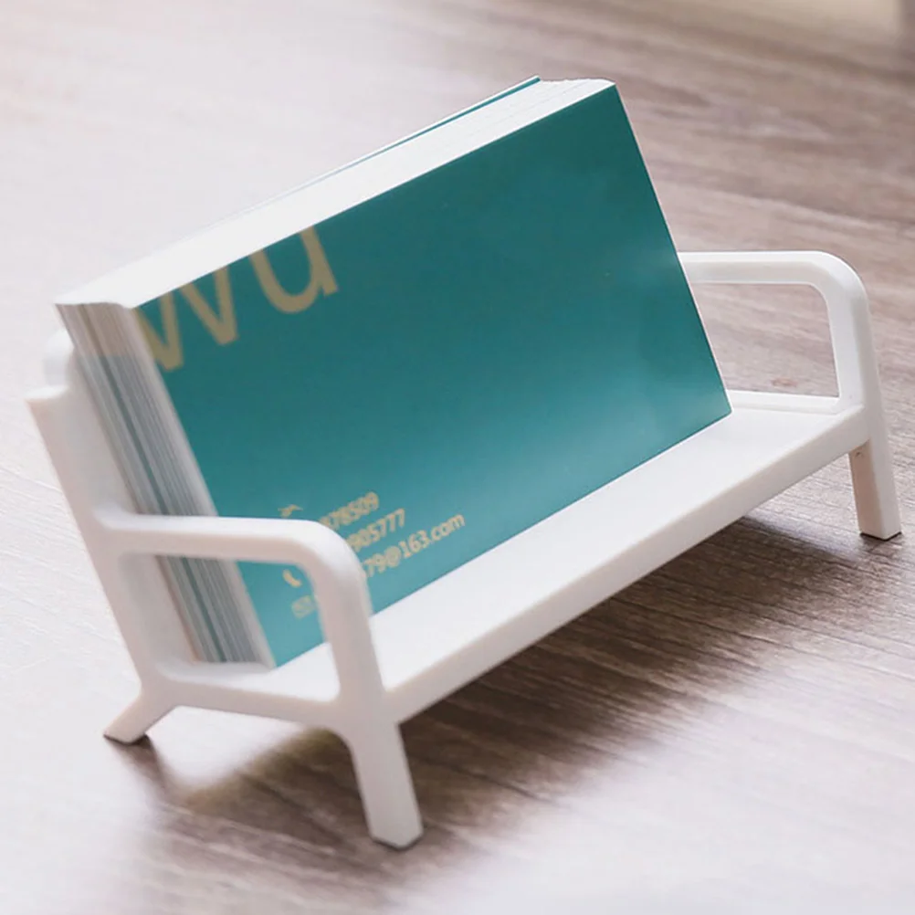 

2 Pcs Business Card Holder Square St ganizer Large Capacity Desk Accessories ABS Material Practical Modern