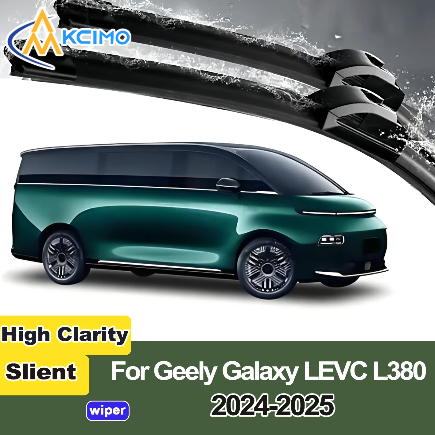 

KCIMO 2PCS New Front Windshield Wiper Blade for Geely Geely Galaxy LEVC L380 XE08 2024-2025 LEVC L380 Front Windshield Brushes